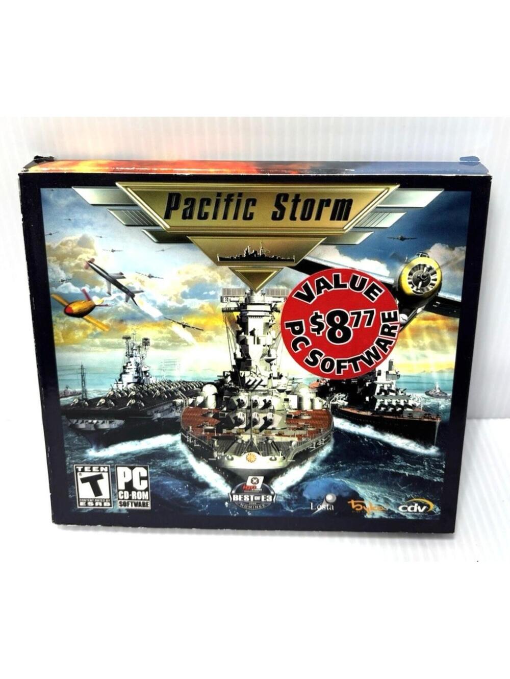 Pacific Storm PC CD-ROM Strategy Game Brand New Sealed WWII Naval Combat NEW